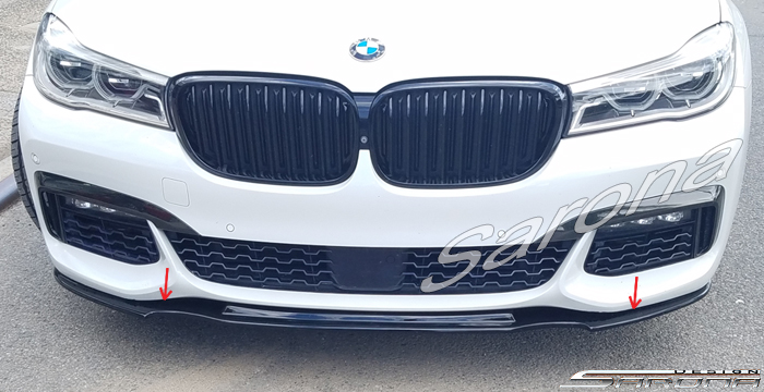 Custom BMW 7 Series  Sedan Front Lip/Splitter (2016 - 2019) - $390.00 (Part #BM-091-FA)
